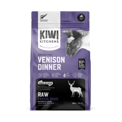 KIWI KITCHENS Freeze Dried Cat Dry Food Venison Dinner