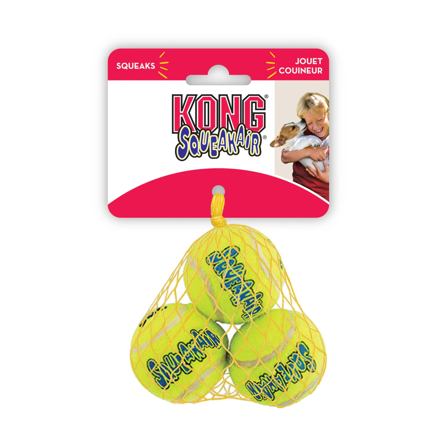 KONG Dog Toy Airdog Squeaker Balls XS 3PK