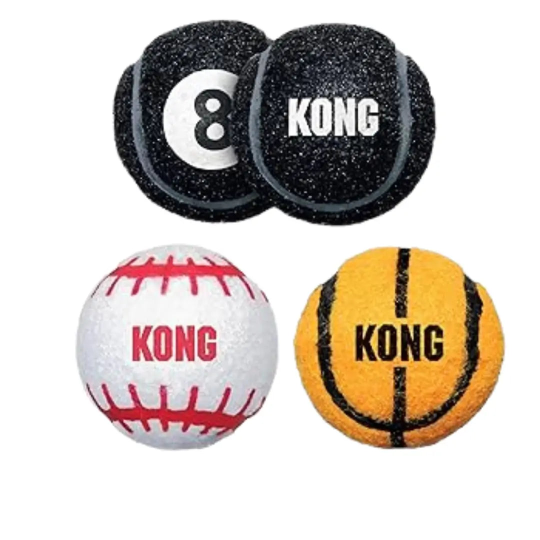 KONG Dog Toy Airdog Sport Balls Medium 3PK