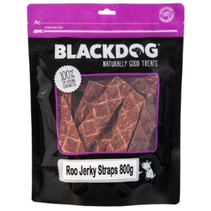 BLACKDOG Dog Treats Roo Jerky Straps