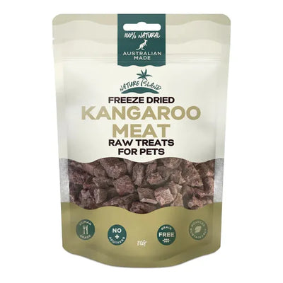 Nature Island Freeze Dried Kangaroo Meat Raw treats 80g for Pets