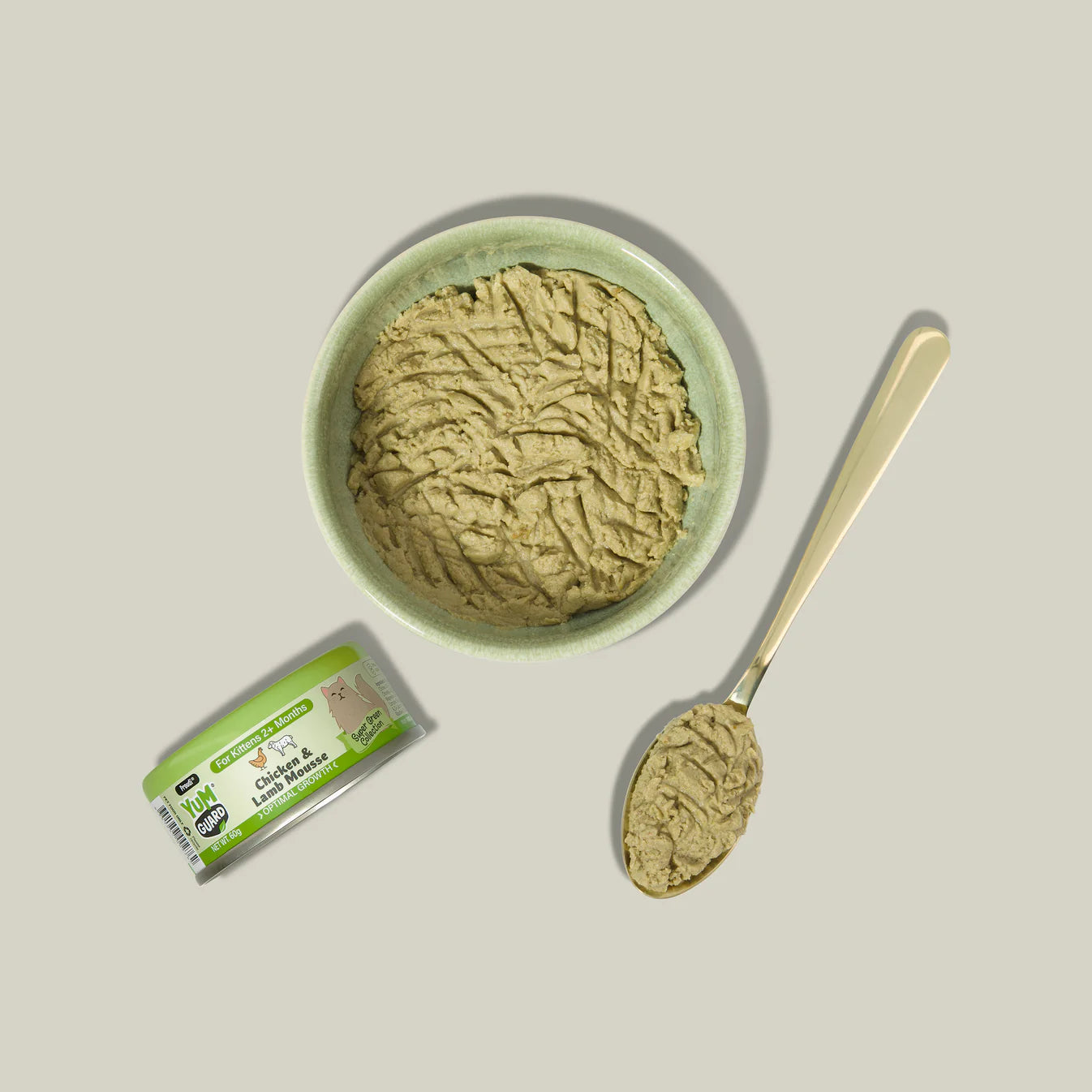 Yumguard Cat Wet Food - Optimal Growth Chicken & Lamb Mousse for Kittens