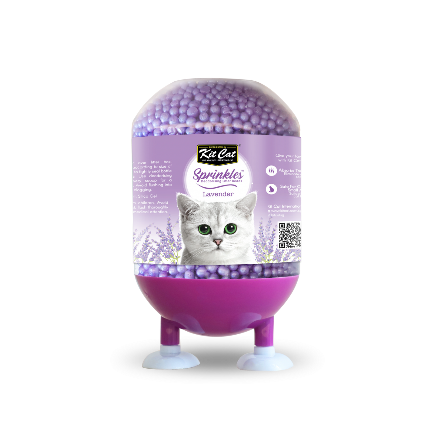 Kit Cat Deodorising Litter Sprinkles Lavender 240g