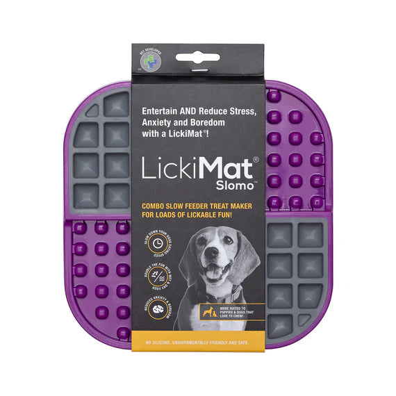 LICKIMAT Dog Bowl Slomo Combo Slow Dog Feeder