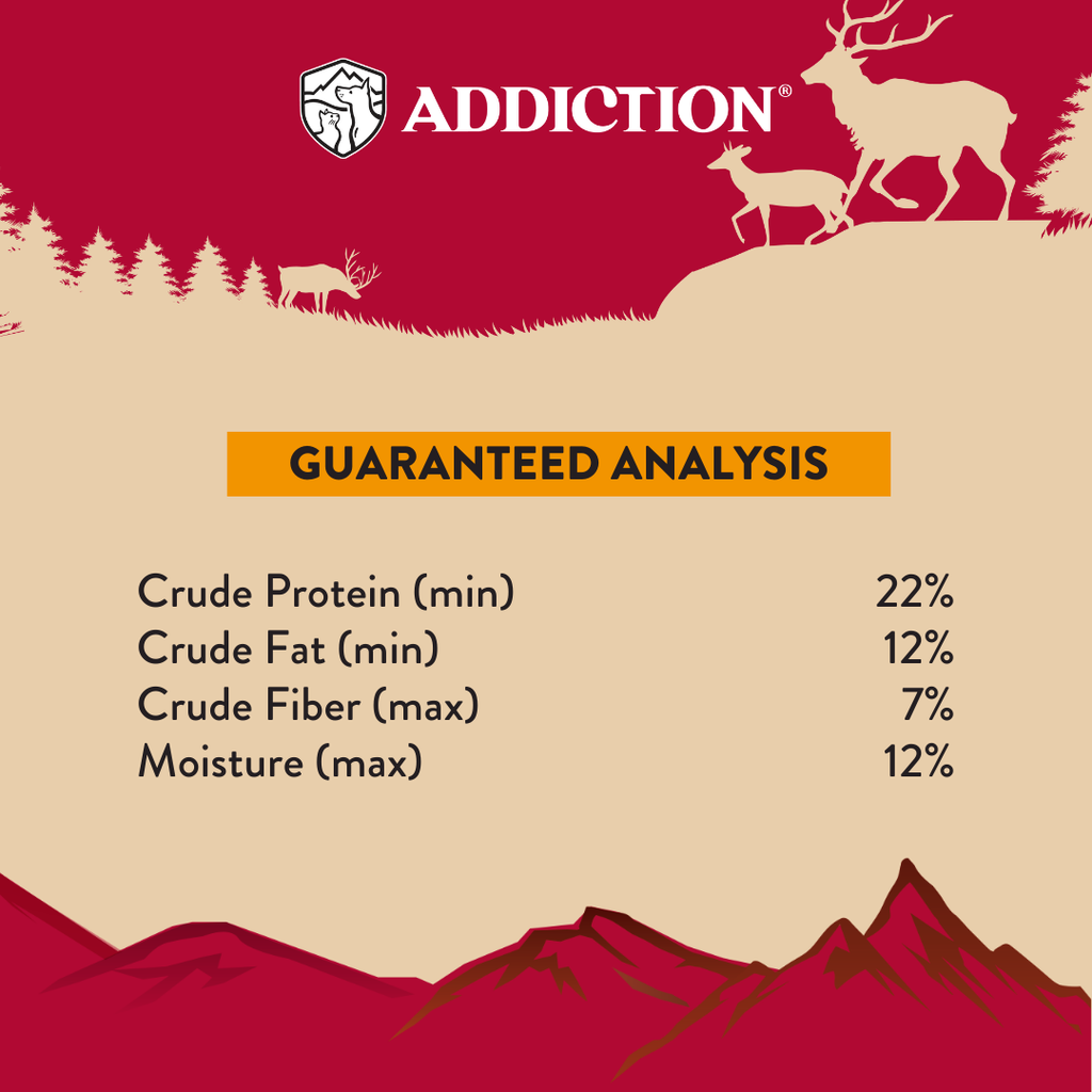 Addiction Air Dried Dog Food Raw Alternative Homestyle Venison And Cranberry Dinner 910g