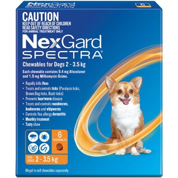 NexGard Spectra for Dogs 2-3.5Kg