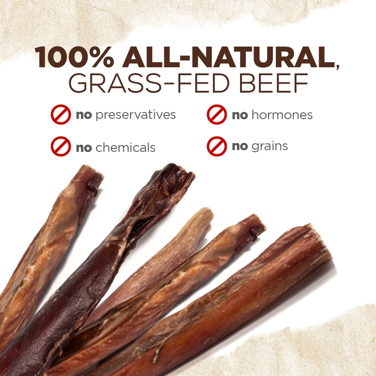Natural Farm Dog Treat 6" Standard Power Bully Stick 15cm 5Pack