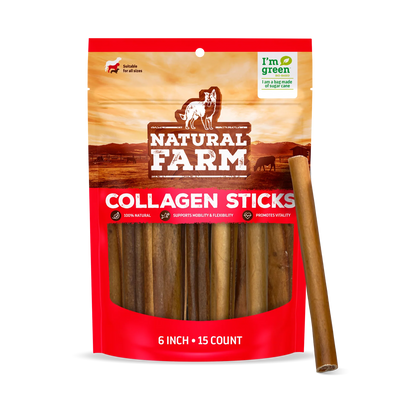 Natural Farm Dog Treat Collagen Sticks Regular 15Pack