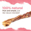 Natural Farm Dog Treat Triple Braided Bladder Sticks Large 5Pack