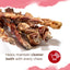 Natural Farm Dog Treat Triple Braided Bladder Sticks Large 5Pack