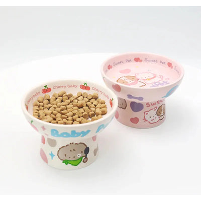 NIAN'GAO Sweet Baby Pet Ceramic Pet Bowl