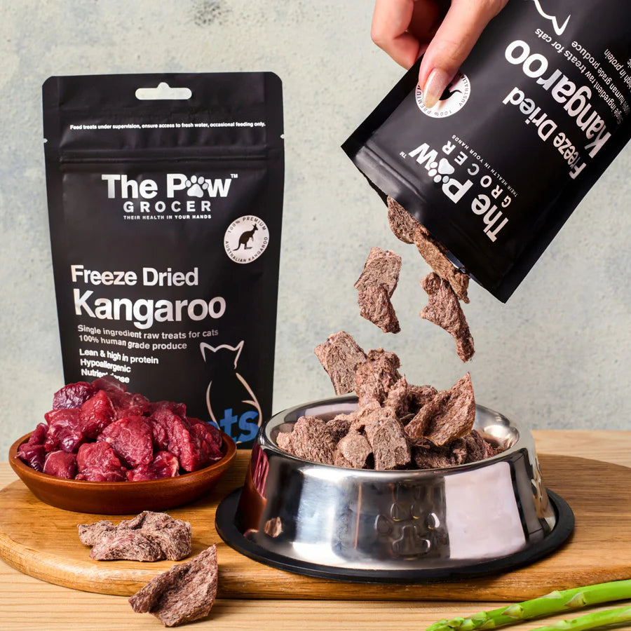 The Paw Grocer - Freeze Dried Kangaroo For Cats 50g