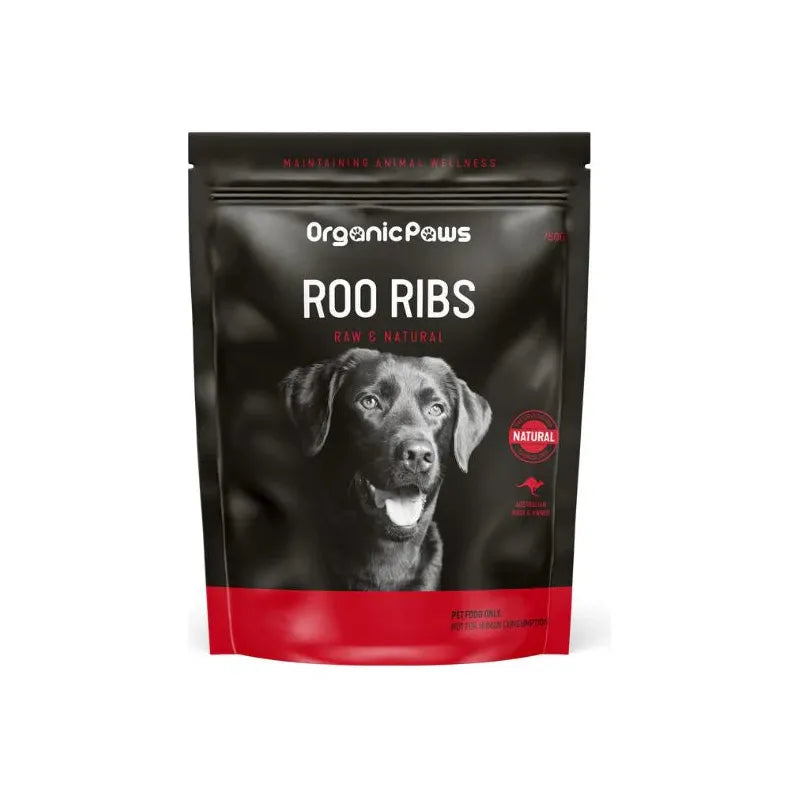 [Syd Only] Organic Paws Roo Ribs Raw Raw Bones 1kg