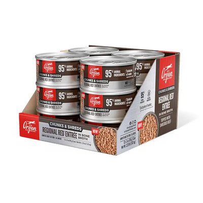 ORIJEN Cat Wt Food CHUNKS & SHREDS - REGIONAL RED ENTRÉE