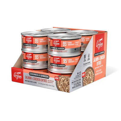 ORIJEN Cat Wt Food CHUNKS & SHREDS - SALMON & CHICKEN ENTRÉE