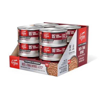 ORIJEN Cat Wt Food CHUNKS & SHREDS - BEEF & TUNA ENTRÉE