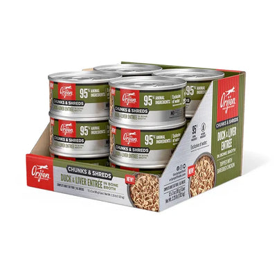 ORIJEN Cat Wt Food CHUNKS & SHREDS - DUCK & LIVER ENTRÉE