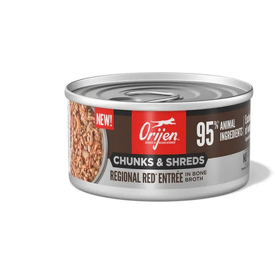 ORIJEN Cat Wt Food CHUNKS & SHREDS - REGIONAL RED ENTRÉE
