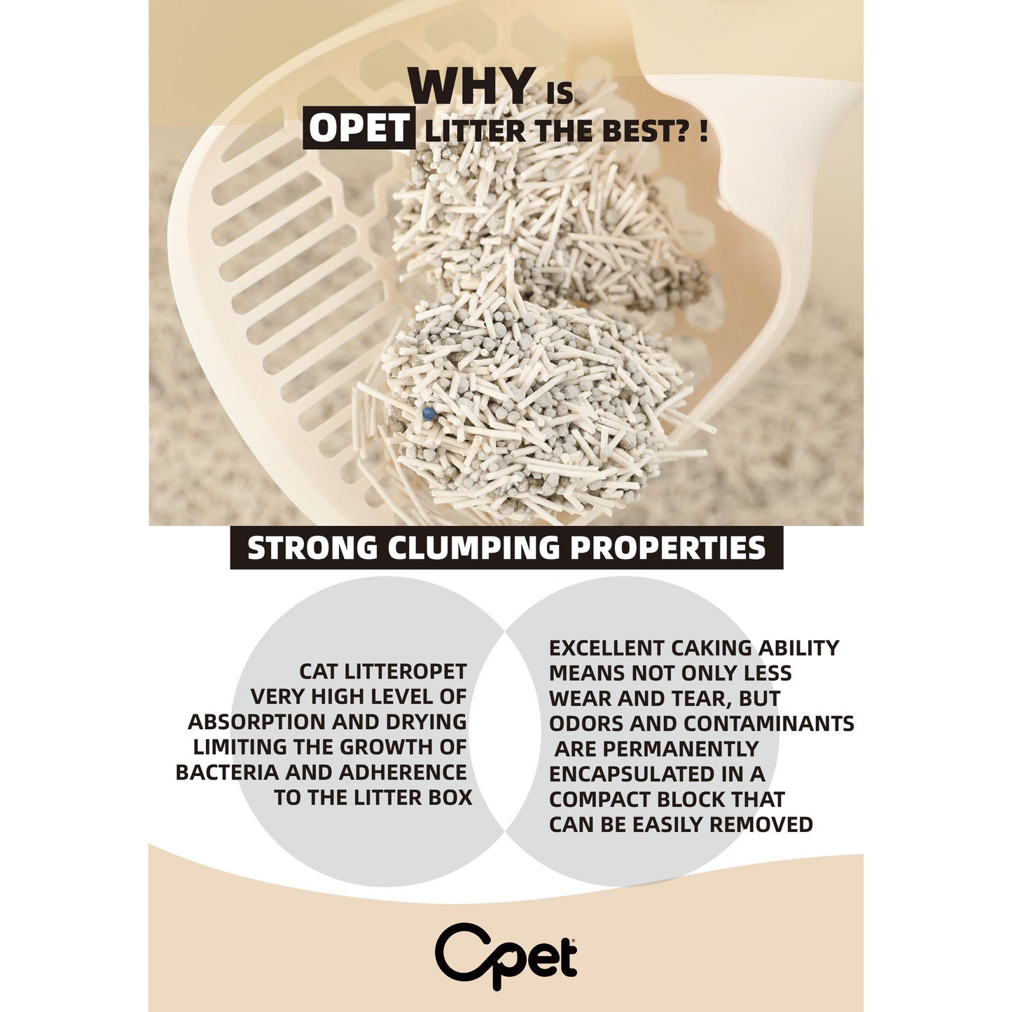 Opet Tofu Bentonite Mix Clumping Cat Litter