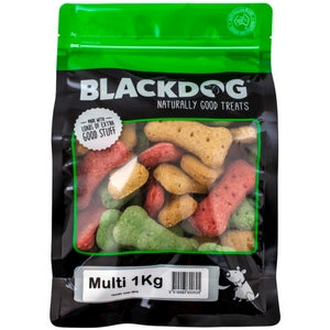 BLACKDOG Dog Treats Premium Biscuits Multi Mixed 1Kg