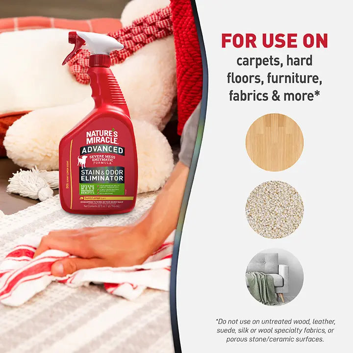 Nature's Miracle Advanced Stain and Odor Eliminator for Dogs - Sunny Lemon 946ml