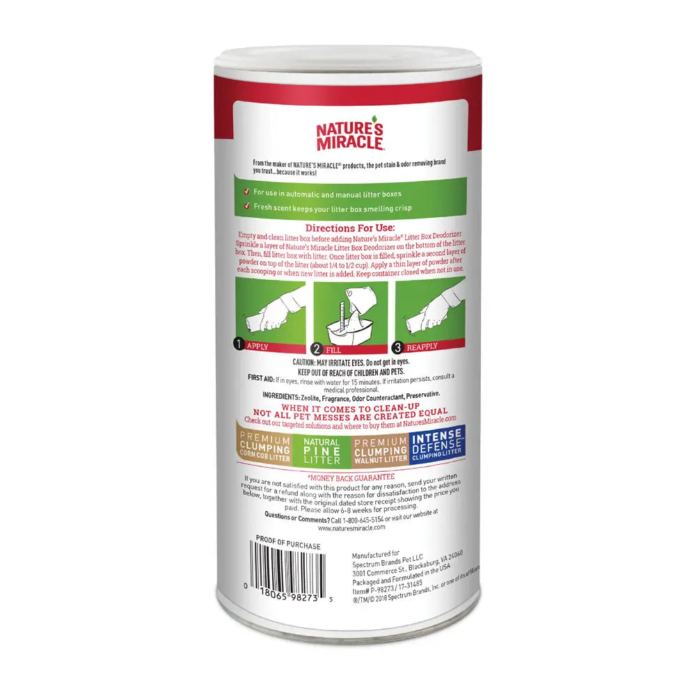 Nature's Miracle Litter Box Deodorizer - Powder 567g