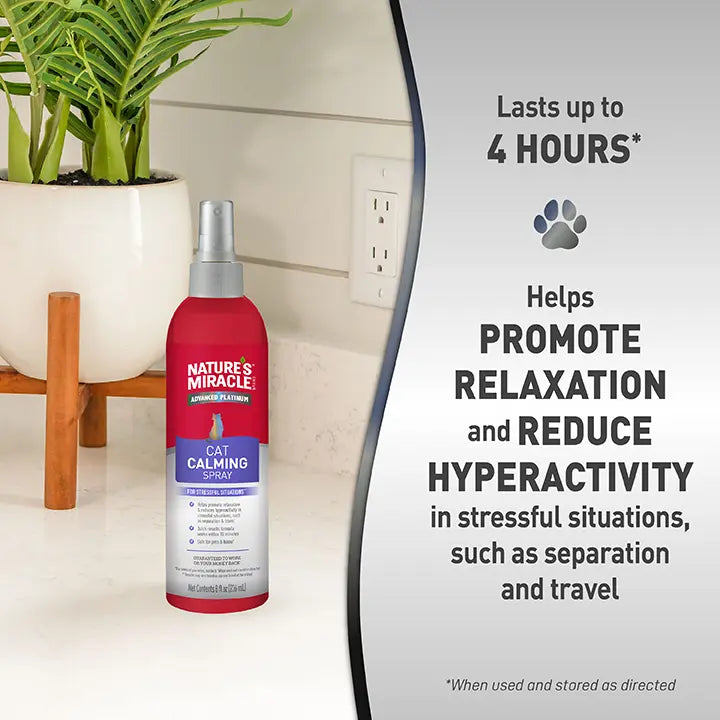 Nature's Miracle Advanced Platinum Cat Calming Spray 236ml