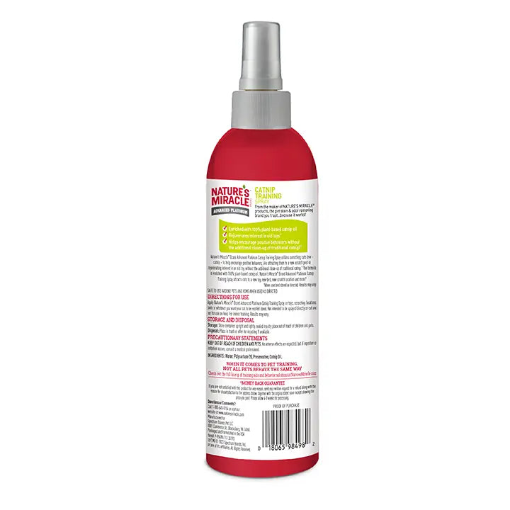 Nature's Miracle Advanced Platinum Catnip Training Spray 236ml
