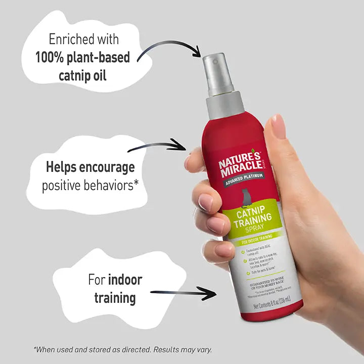 Nature's Miracle Advanced Platinum Catnip Training Spray 236ml