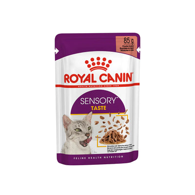 ROYAL CANIN Sensory Taste Chunks in gravy Adult Wet Cat Food 85g x 12