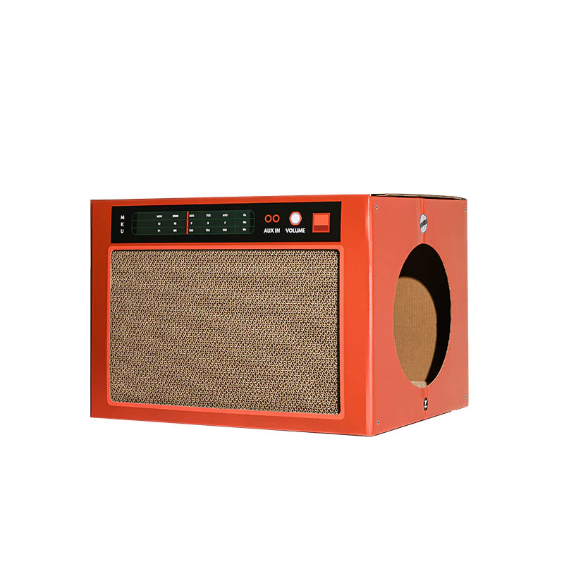 PAWZCITY Vintage Speaker Cat Scratching House - Style A