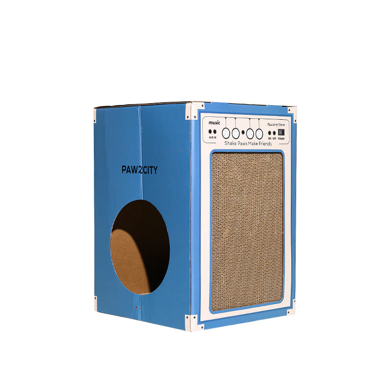 PAWZCITY Vintage Speaker Cat Scratching House - Style B