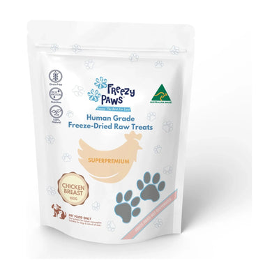 Freezy Paws - Freeze-Dried Chicken Breast Raw Treats 100g