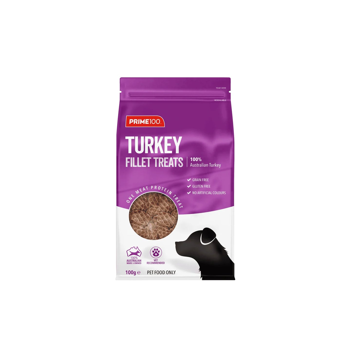 Prim100 - SPT™ Fillet Turkey Dog Treats 100g