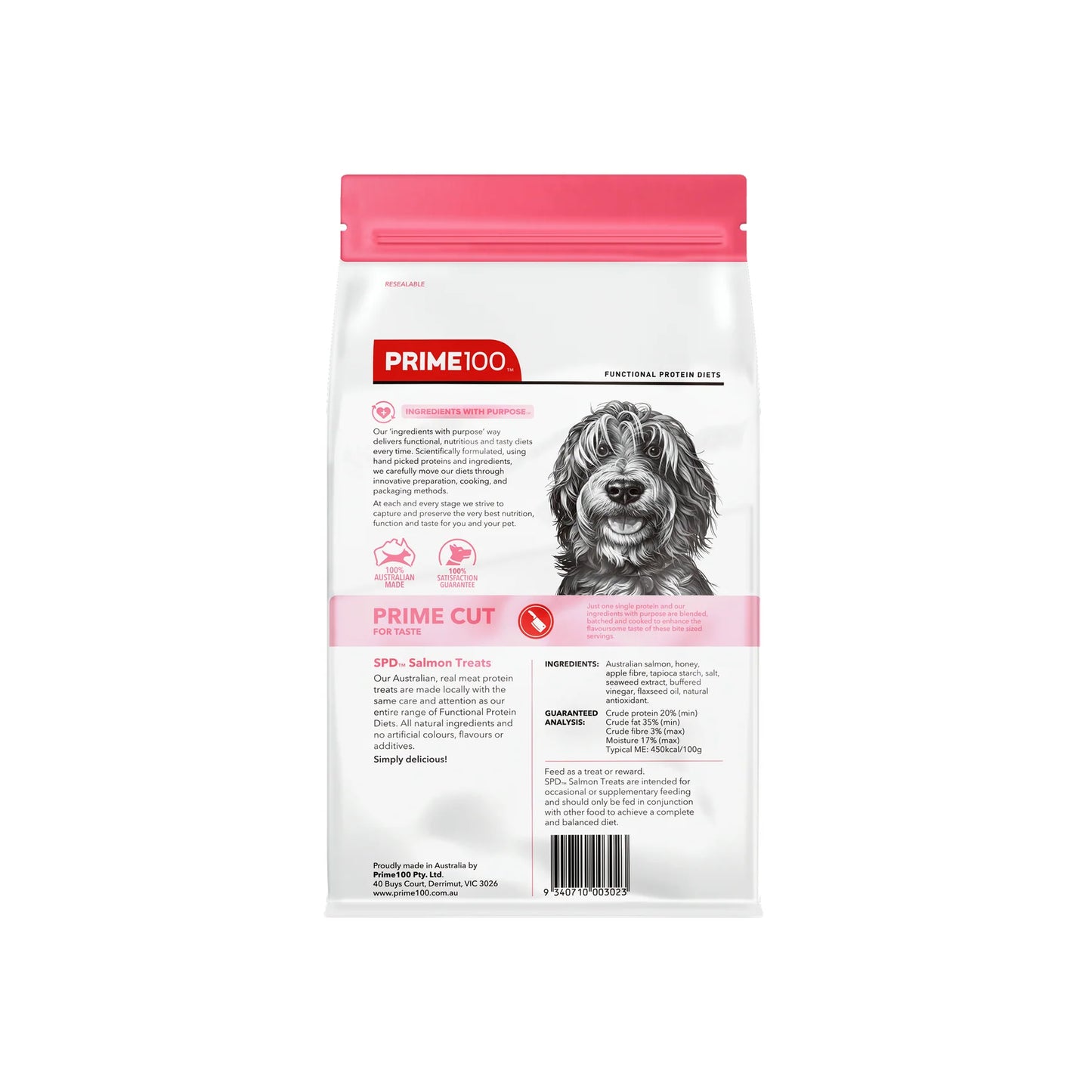 Prim100 - SPD™ Prime Cut Salmon Dog Treats 100g