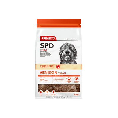Prim100 - SPD™ Prime Cut Venison Dog Treats 100g