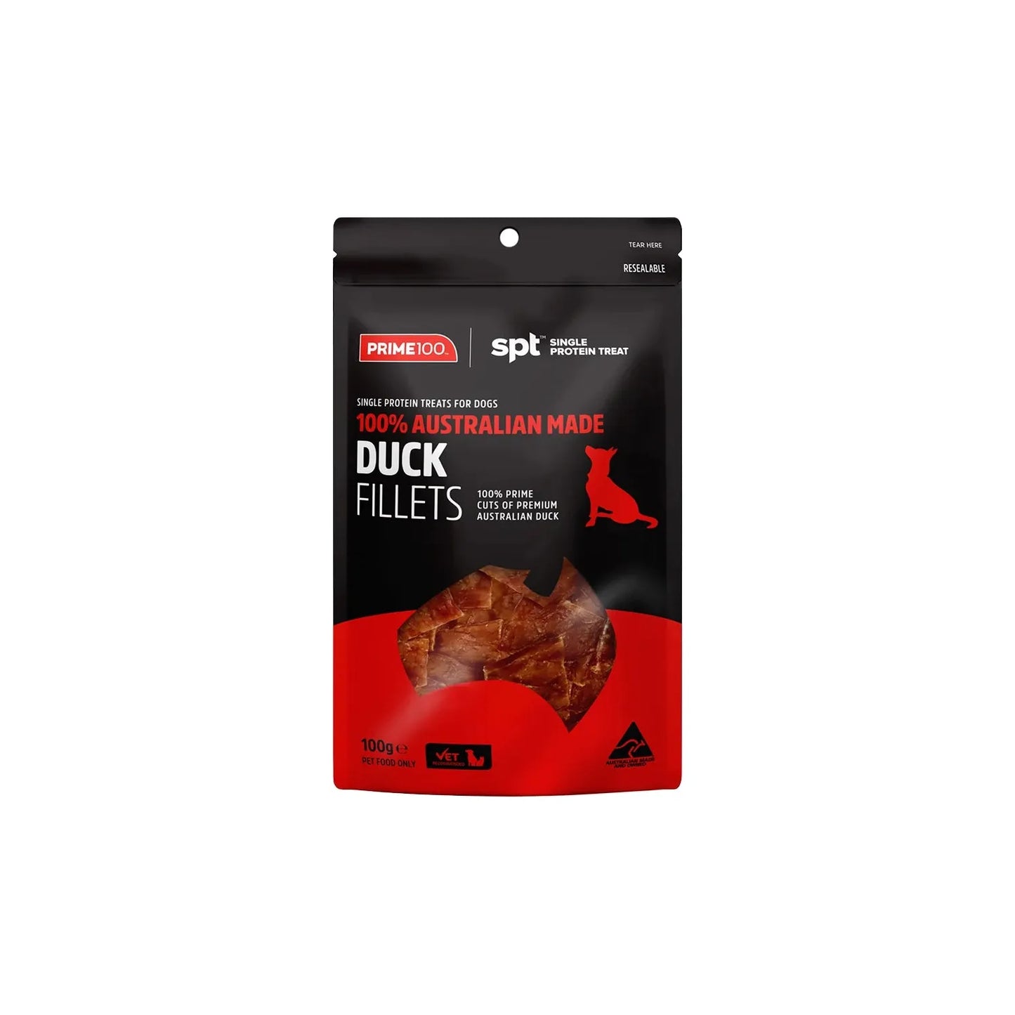 Prim100 - SPT™ Fillet Duck Dog Treats 100g