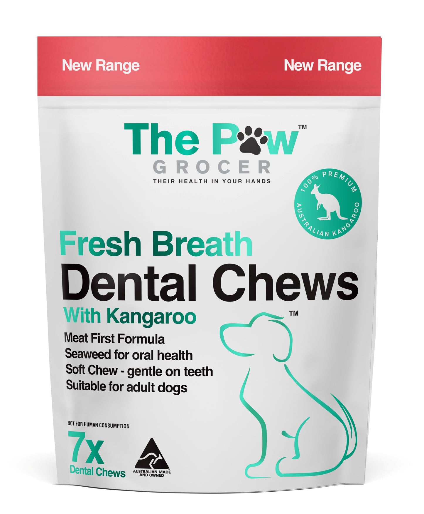 The Paw Grocer - Dog Treats Kangaroo Dental Chew