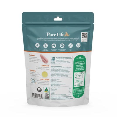 Pure Life Shiny Coat & Skin Turkey Dog Treats 100g