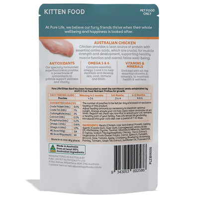Pure Life Kitten Wet Food Australia Chicken Pate