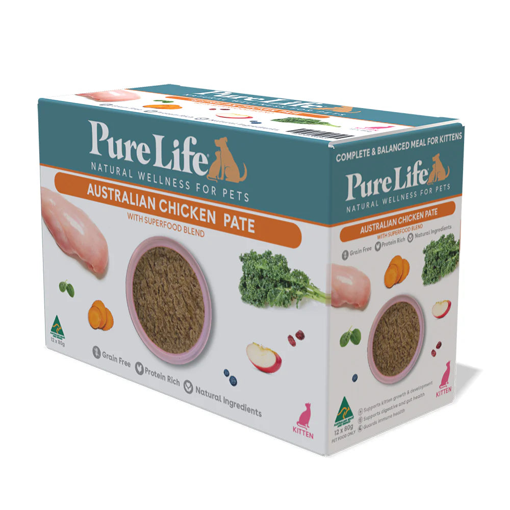 Pure Life Kitten Wet Food Australia Chicken Pate