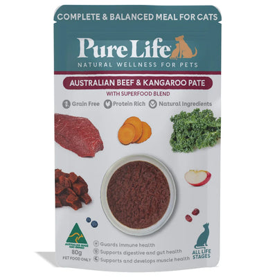 Pure Life Cat Wet Food Australia Beef & Kangaroo Pate
