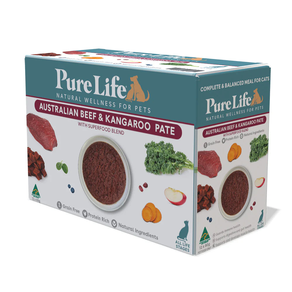 Pure Life Cat Wet Food Australia Beef & Kangaroo Pate
