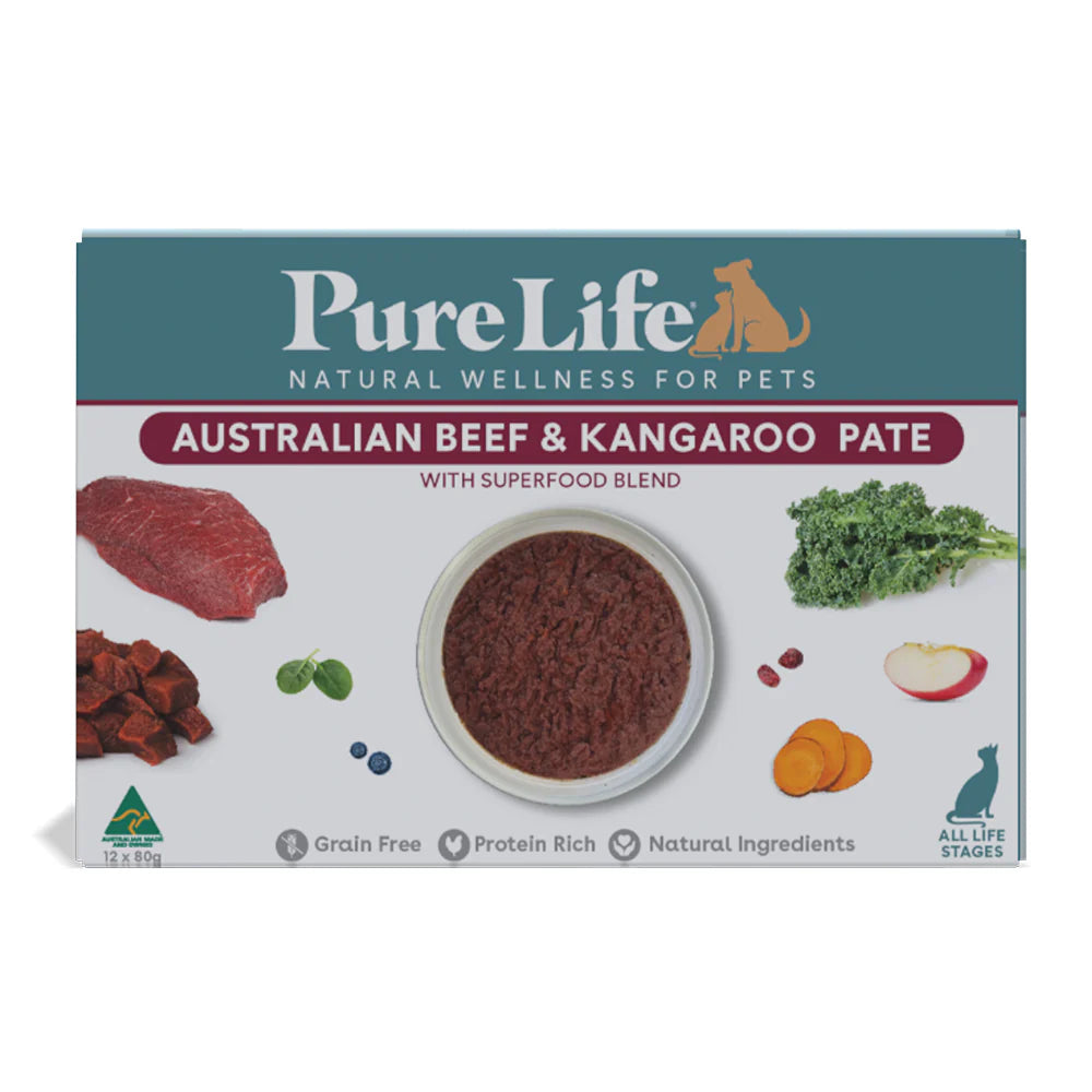 Pure Life Cat Wet Food Australia Beef & Kangaroo Pate