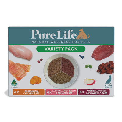 Pure Life Cat Wet Food Variety Pack 80g x 12