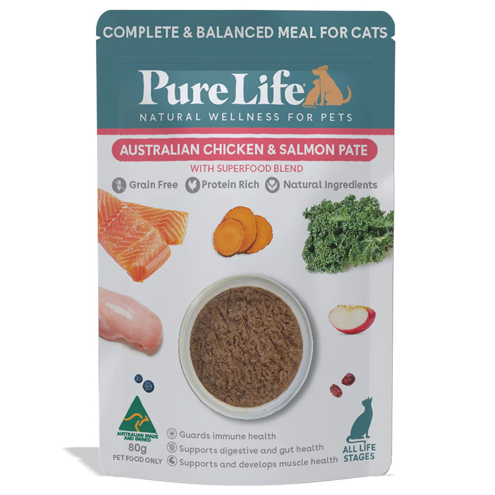 Pure Life Cat Wet Food Australia Chicken & Salmon Pate