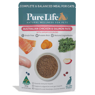 Pure Life Cat Wet Food Australia Chicken & Salmon Pate