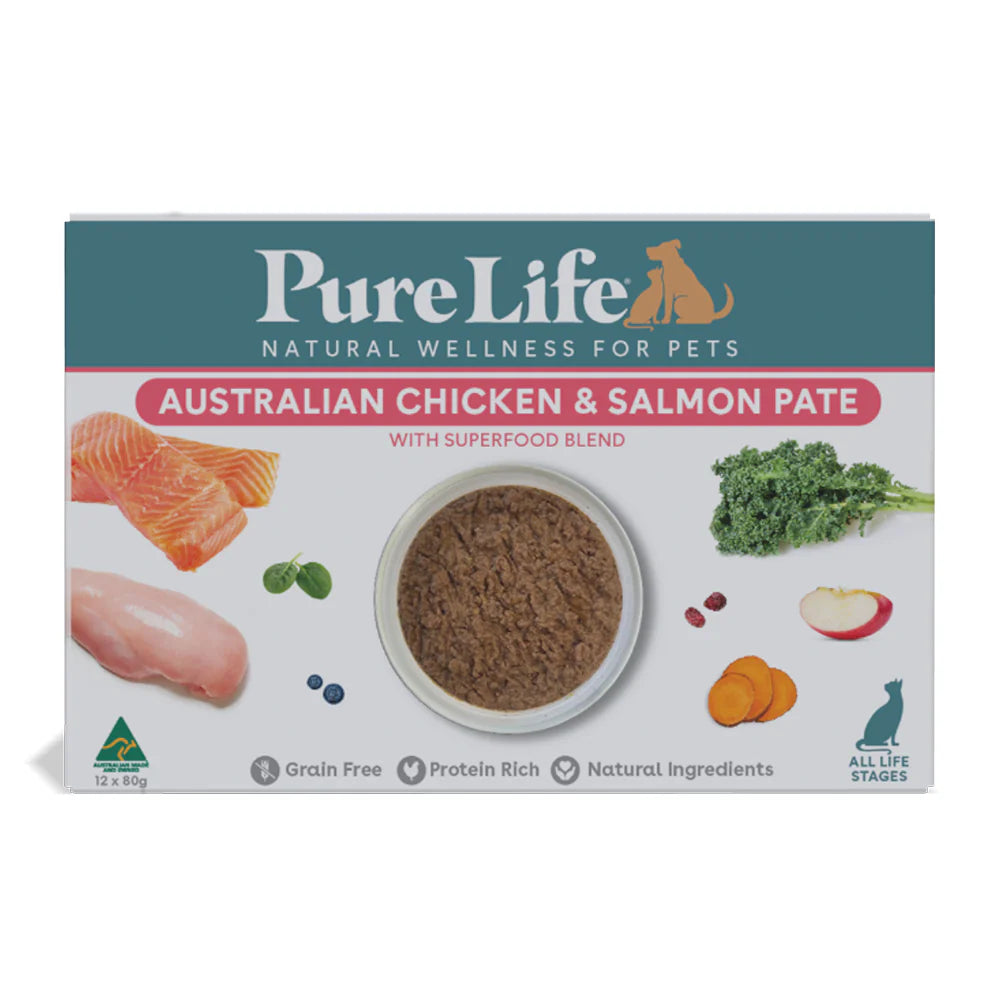 Pure Life Cat Wet Food Australia Chicken & Salmon Pate