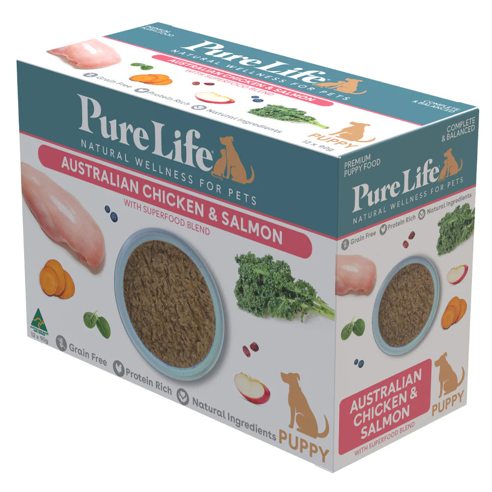 Pure Life Puppy Wet Food Australia Chicken & Salmon Pate