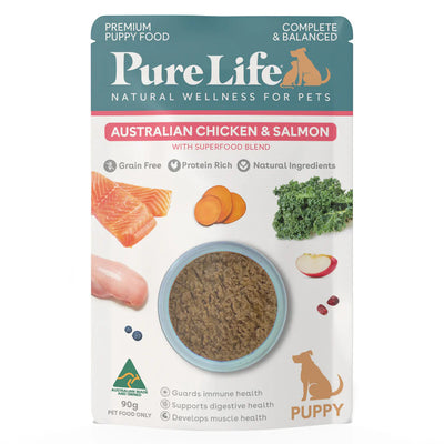 Pure Life Puppy Wet Food Australia Chicken & Salmon Pate